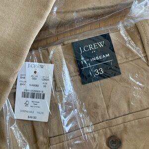 J.Crew Men’s Khaki Shorts size 33